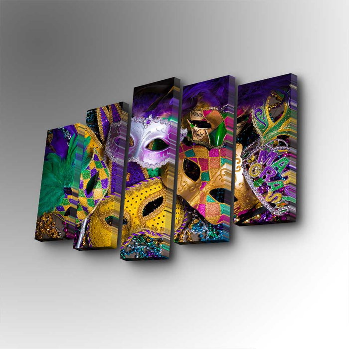 Wallity 5PUC-107 Cuadro Decorativo en Lienzo de 5 Piezas Multicolor Wallity 5PUC-107 Cuadro Decorativo en Lienzo de 5 Piezas Multicolor